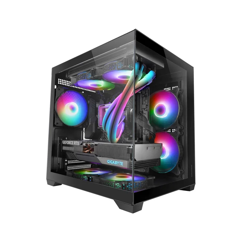 Mars Gaming MC-VIEW2 Mini Tower Black