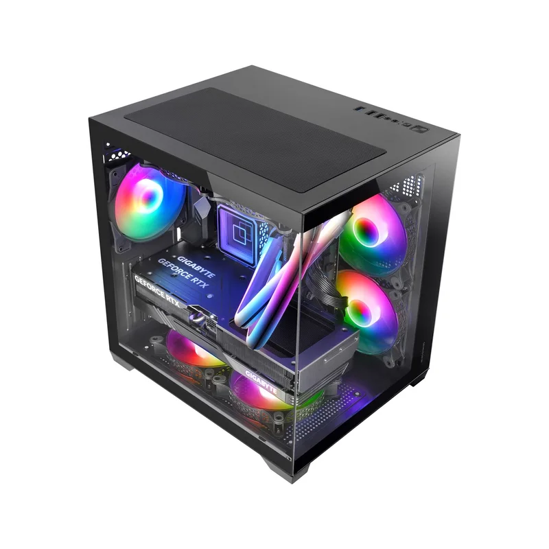 Mars Gaming MC-VIEW2 Mini Tower Black