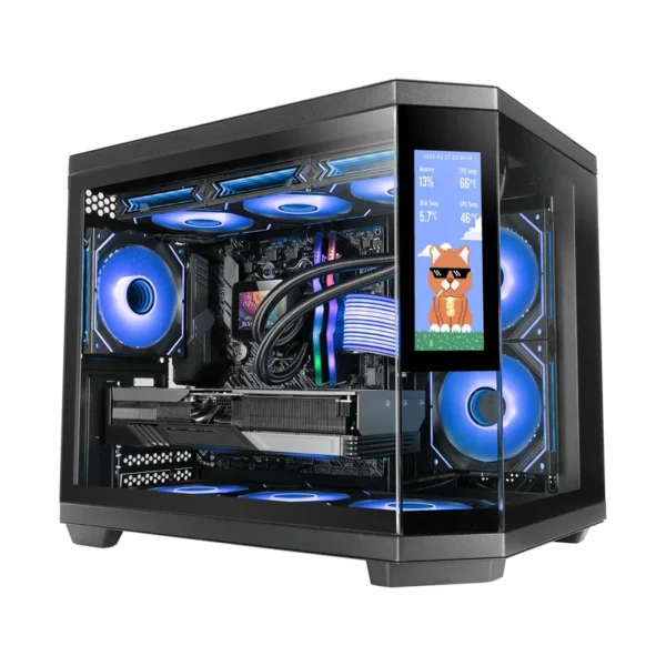 Mars Gaming MC3TCORELCDM computer case Mini Tower Black