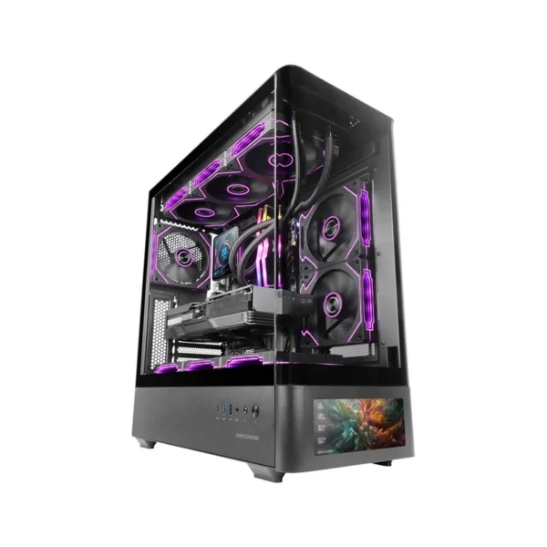 Mars Gaming MCLCDPRO computer case Midi Tower Black