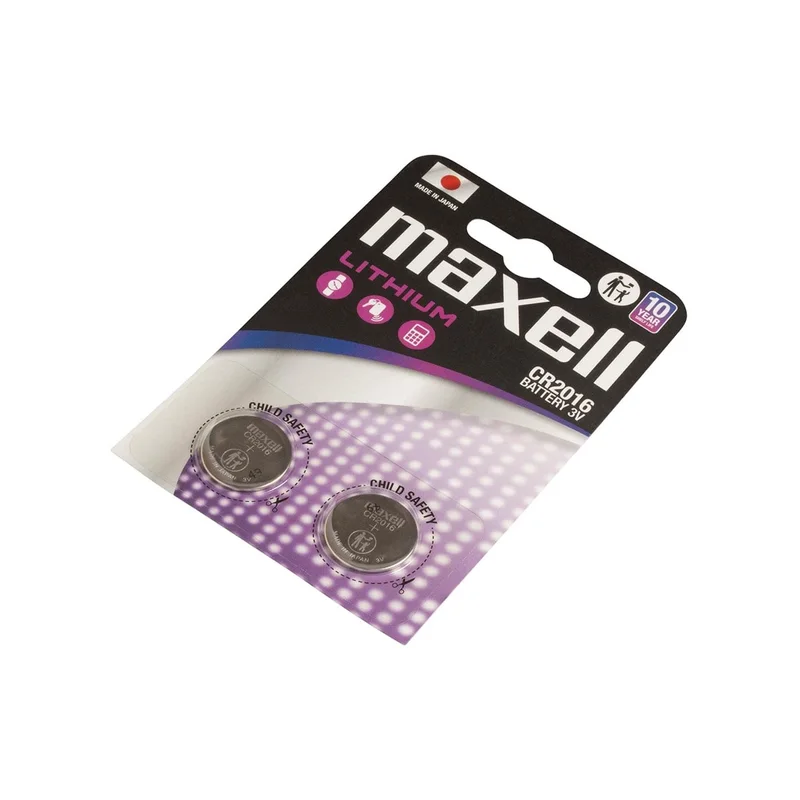MAXELL Lithium battery LITHIUM CR2016 2 pcs. 3V