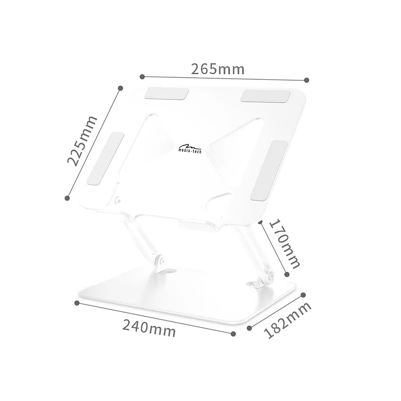 MEDIA-TECH Laptop Stand – Laptop Stand MT2661W (white)