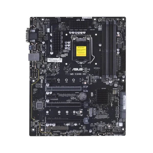 Płyta Serwerowa ASUS WS C246DC Socket 1151 Xeon E-2100, C246, 4DIMM, 4PCIe, 8SATA, 1M22(22210), 1 x Intel® I219-LM GbE, ATX
