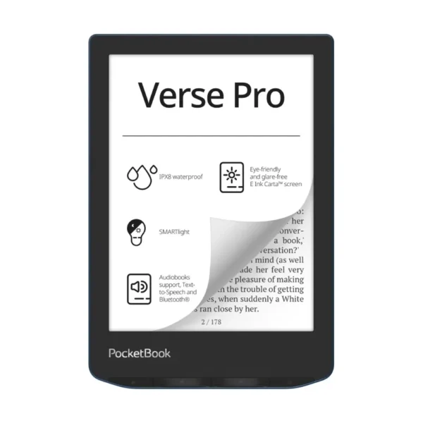 PocketBook Verse Pro e-book reader Touchscreen 16 GB Wi-Fi Black, Blue