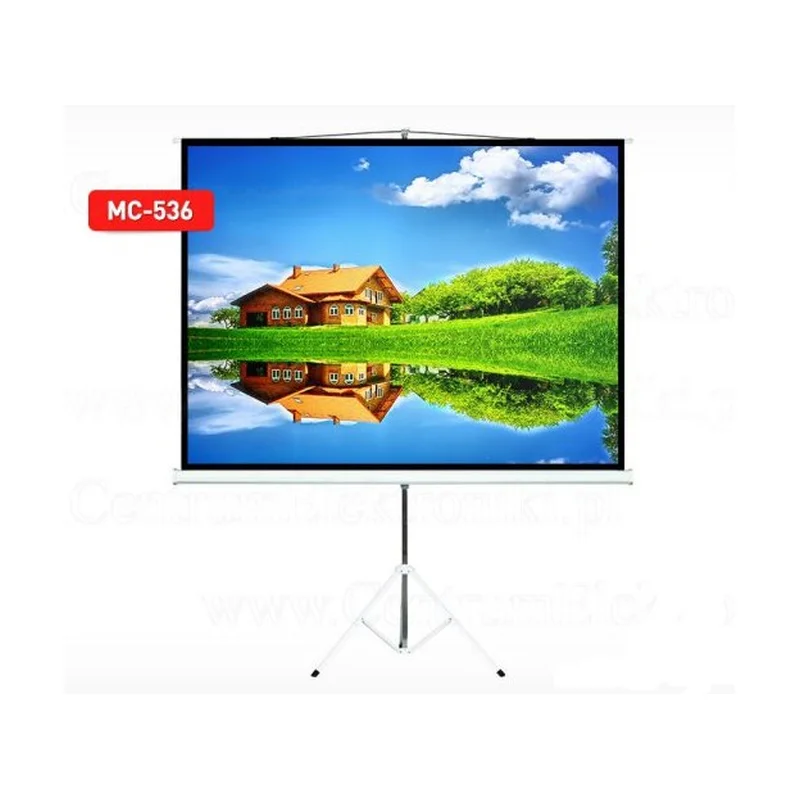 Projection Screen With 200x200 Tripods Maclean MC-680