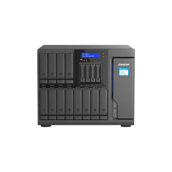 QNAP TS-1655 NAS Tower Intel Atom® C5125 8 GB DDR4 0 TB QNAP Turbo System Black