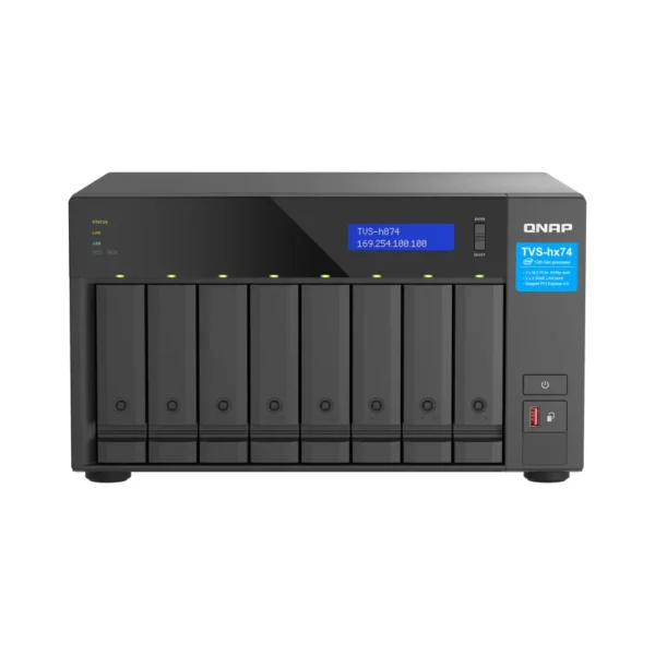 QNAP TVS-h874 NAS Tower Intel® Core™ i5 i5-12400 32 GB DDR4 0 TB QuTS hero Black