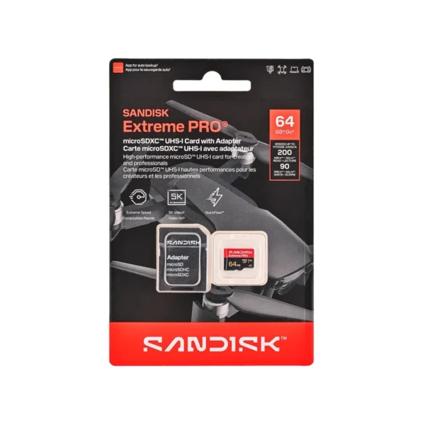 SanDisk Extreme PRO microSD UHS-I 64 GB MicroSDHC