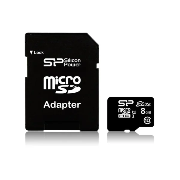 Silicon Power Elite 8GB microSDHC UHS-I memory card Class 10
