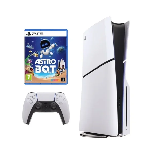 Sony PlayStation 5 Slim Disc- Astro Bot Bundle 1TB Console White