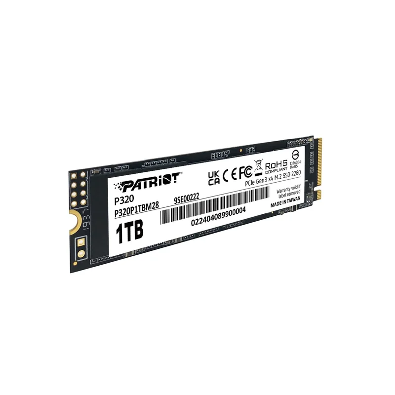 SSD PATRIOT VIPER P320 M.2 PCI-Ex4 NVMe 1TB 3GB/S (P320P1TBM28)