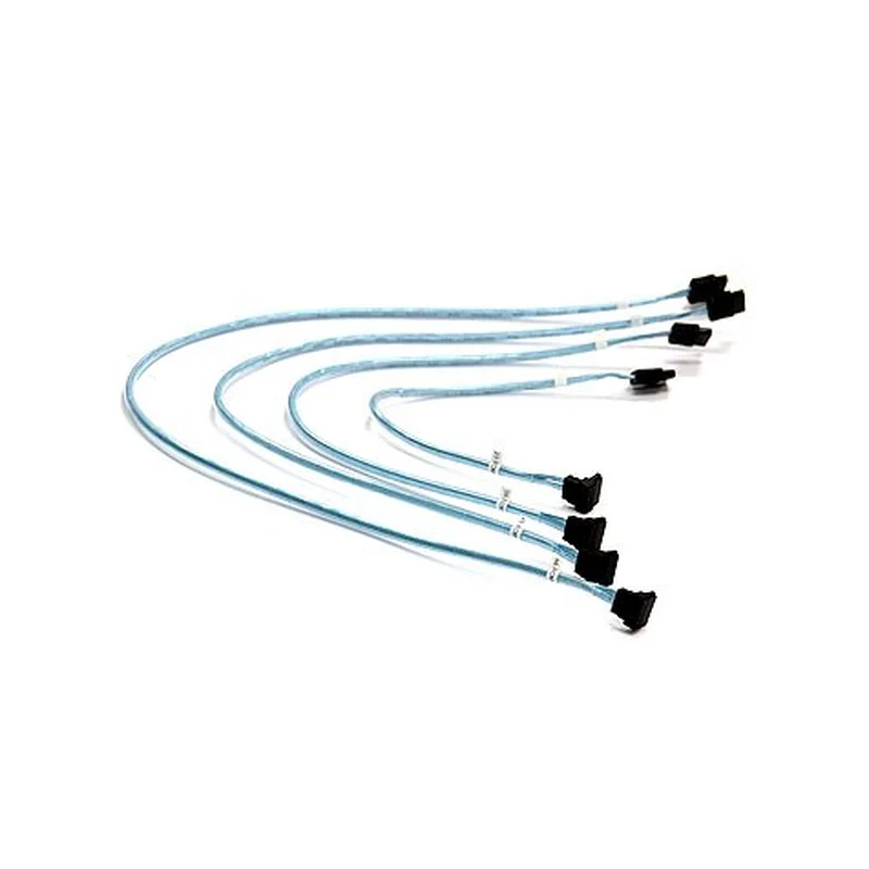 Supermicro 4 x Round SATA cable 0.56 m Black, Blue, White