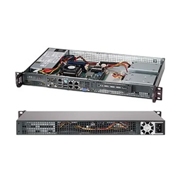 Supermicro CSE-505-203B server barebone Rack (1U)