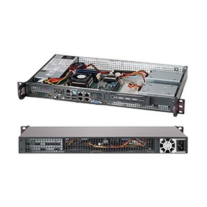 Supermicro CSE-505-203B server barebone Rack (1U)