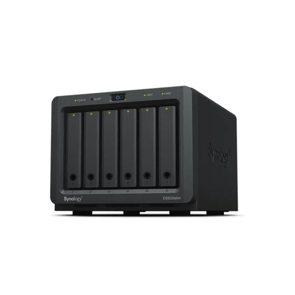 Synology DiskStation DS620SLIM NAS/storage server Desktop Intel® Celeron® J3355 2 GB DDR3L 0 TB DiskStation Manager Black