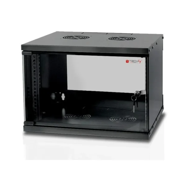 Techly Wall Rack Cabinet 19 6U D320 Black Assembled" I-CASE EL-1006B32