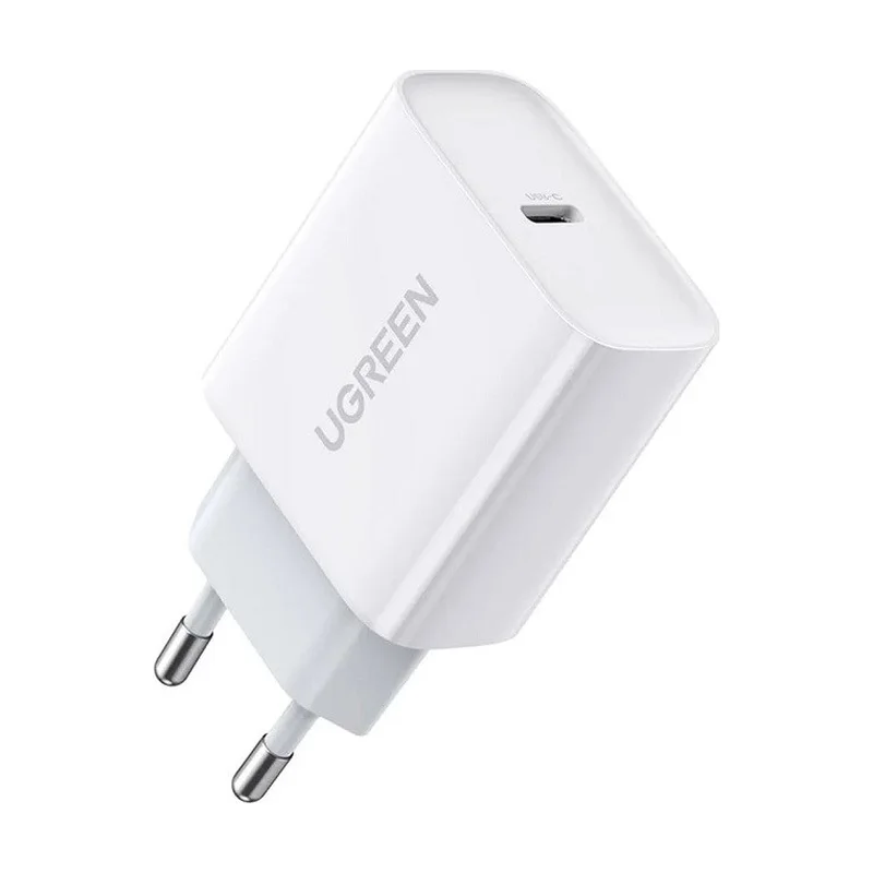Ugreen USB Power Delivery 3.0 Quick Charge 4.0+ 20W 3A mains charger (white)