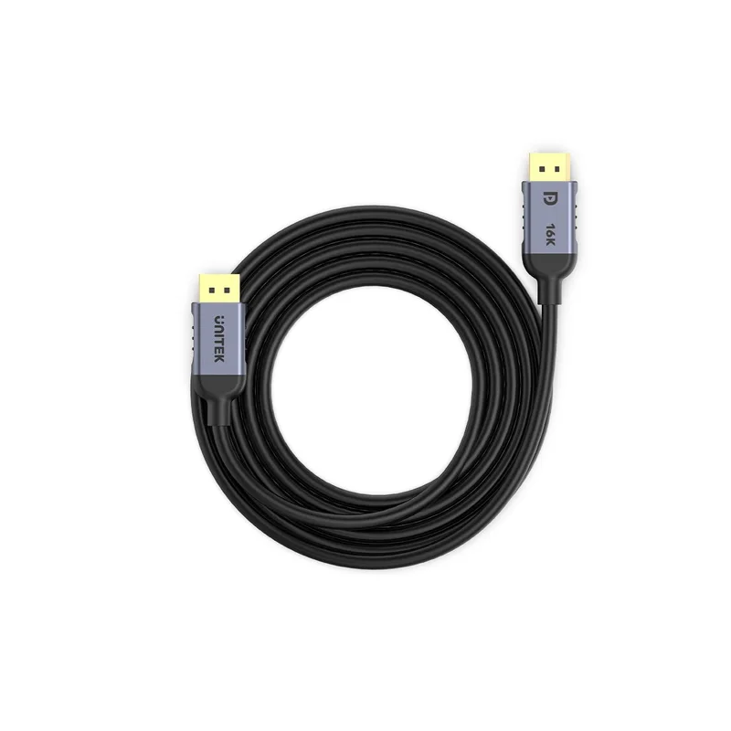 UNITEK C1628GY01-5M DisplayPort cable Black, Grey