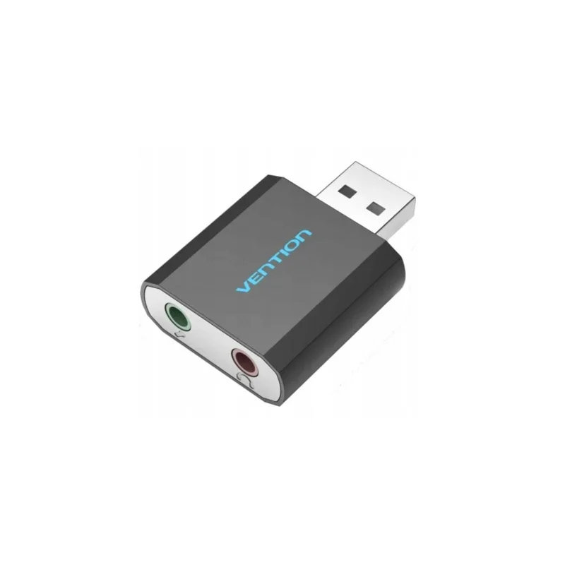 Vention USB External Sound Card Black Metal Type