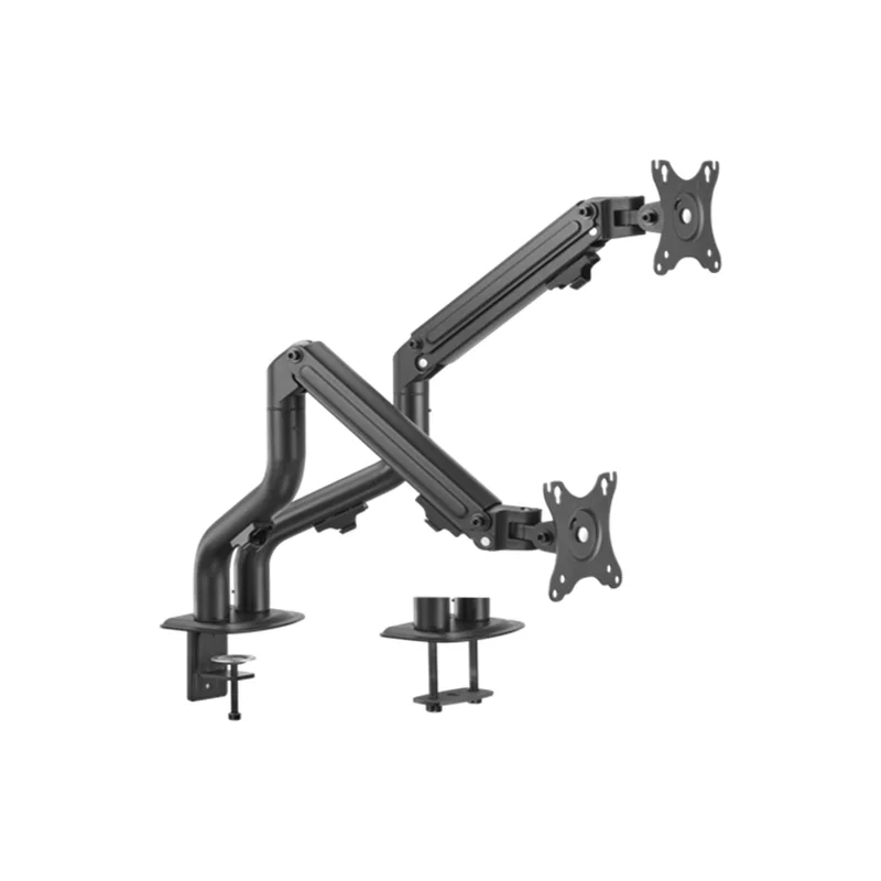 Gembird MA-DA2-02 Adjustable desk 2-display mounting arm (tilting), 17”-32”, up to 8 kg