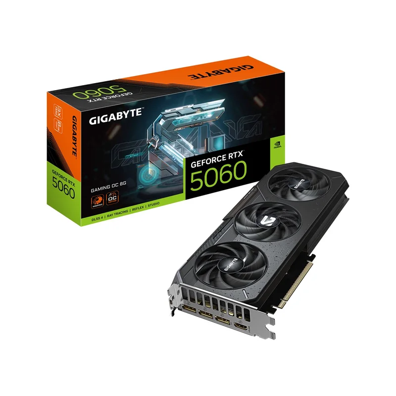 GIGABYTE GeForce RTX 5060 GAMING OC 8G Graphics Card - 8GB GDDR7