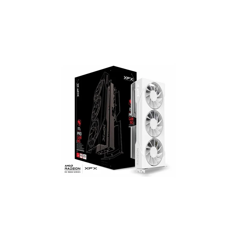 Graphics card. XFX SWIFT RX 9060XT OC White 3-FAN 16GB