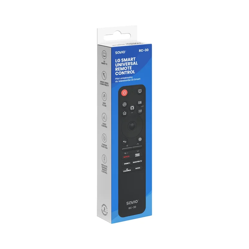 Savio RC-30 remote control IR/Bluetooth Press buttons